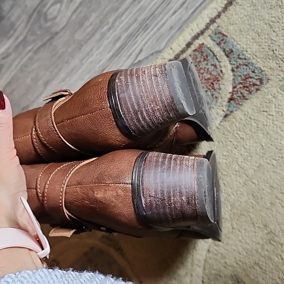 Womens, Naturalizer, Zip Up Bootie, Brown, Sz. 7.5, Leather Upper - Picture 4 of 8